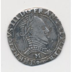 Henri III - Demi franc - 1590 M Toulouse