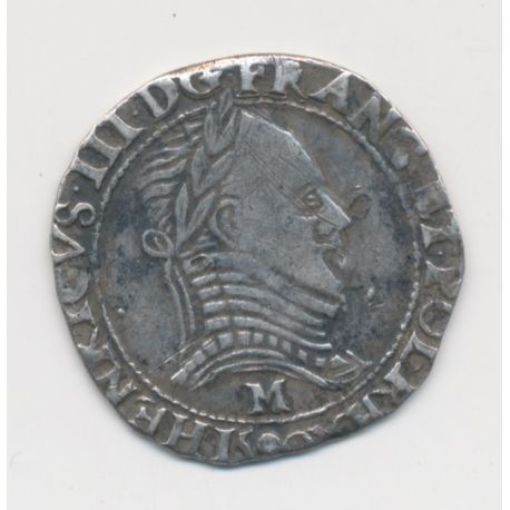 Henri III - Demi franc - 1590 M Toulouse
