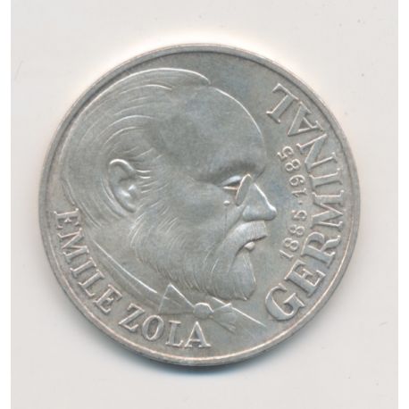 100 Francs Emile Zola - 1985 - argent