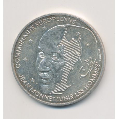 100 Francs Jean Monnet - 1992 - argent