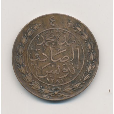 Tunisie - 4 Kharoub - 1864