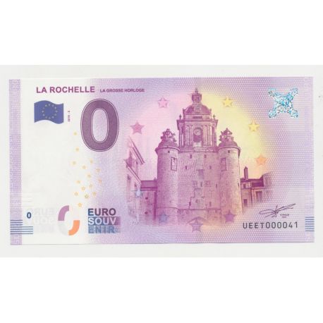 Billet Touristique O Euro - Grosse Horloge - 2018 - Numéro 000041