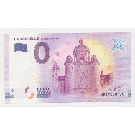 Billet Zéro € - Grosse Horloge - N°700 - 2018 