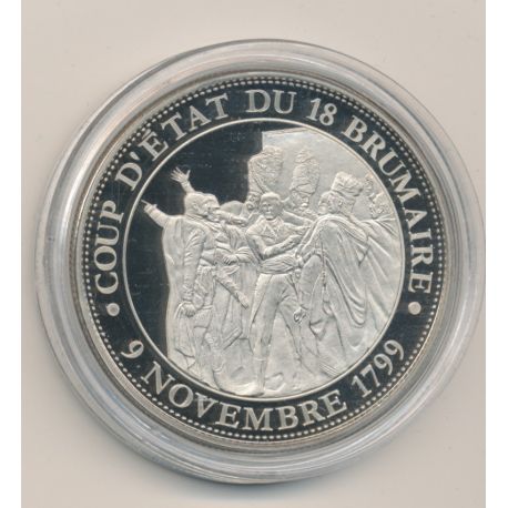 Médaille - Coup d'état du 18 brumaire - 9 novembre 1799 - Collection Napoléon Bonaparte