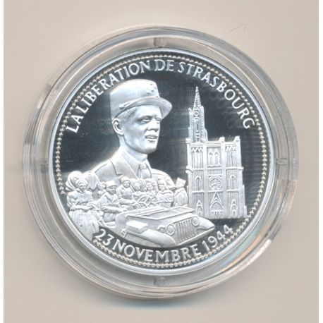 Médaille - Libération de paris - Général Leclerc - 23 novembre 1944 - La France Victorieuse - argent 