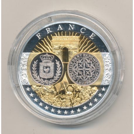 Médaille - 1ère frappe hommage Euro - France - Europa - argent 