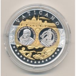 Médaille - 1ère frappe hommage Euro - Vatican - Europa - argent 