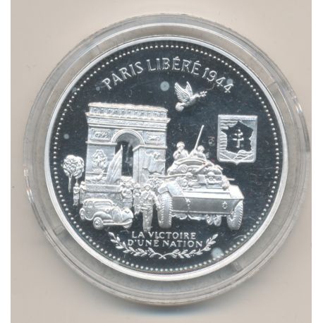 Médaille - Paris libéré 1944  - La France Victorieuse - argent 