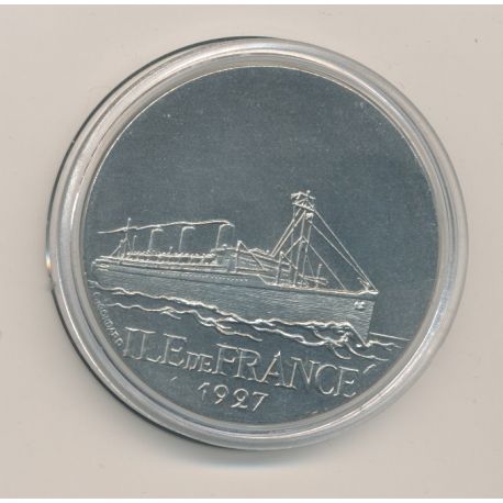 Médaille - Ile de France 1927 - Paquebots Transatlantiques