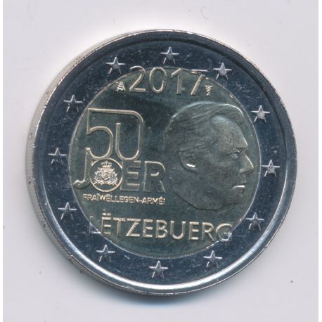 2€ Luxembourg 2017 - 50 ans service militaire