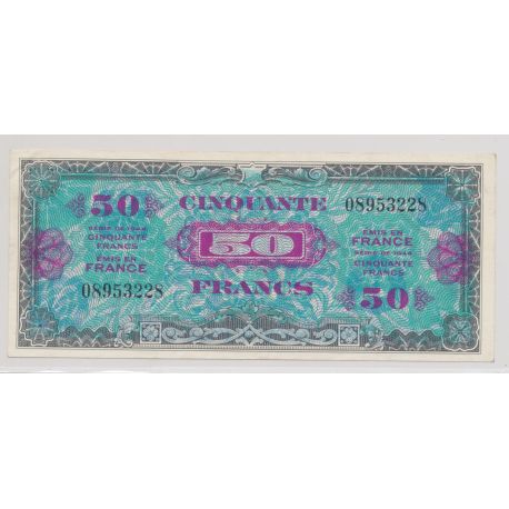 50 Francs Drapeau - 1944 - sans série