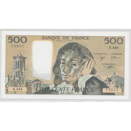 500 Francs Pascal - 2.05.1991 - N.348