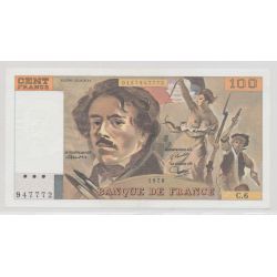 100 Francs Delacroix - 1978 - C.6 - SPL