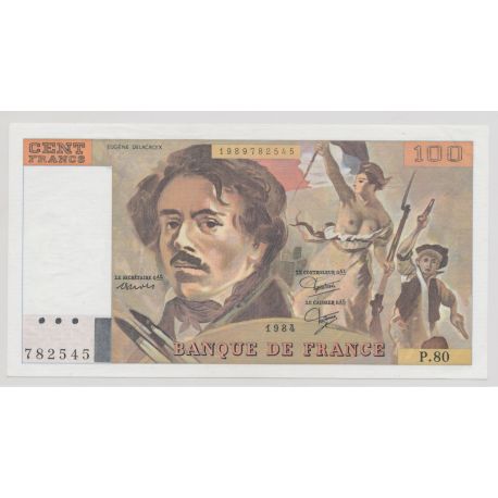 100 Francs Delacroix - 1984 - P.80 - NEUF