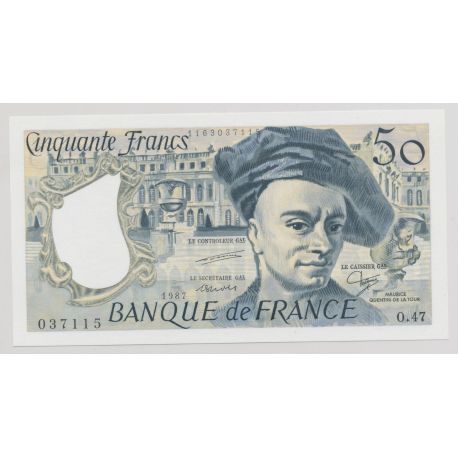 50 Francs Quentin de la tour - 1987 - alphabets au choix - NEUF