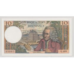 10 Francs Voltaire - 2.08.1973 - Q.893 - SPL