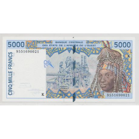 Afrique de l'ouest - 5000 Francs - 1992 K Sénégal - NEUF