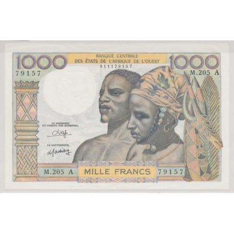 Afrique de l'ouest - 1000 Francs - ND 80 - Cote d'ivoire