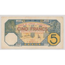 Afrique occidentale - 5 Francs - 1.09.1932 - Dakar - TTB