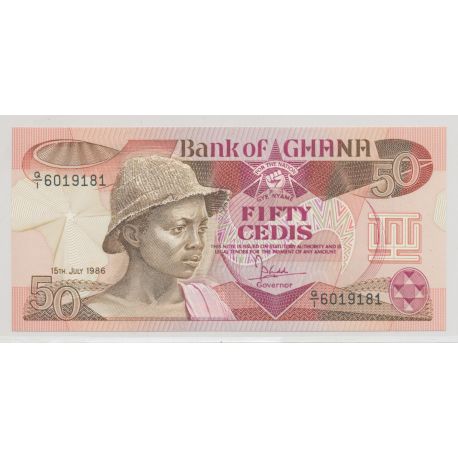 Ghana - 50 cedis - 15.07.1986 - NEUF