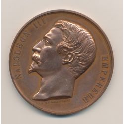 Médaille - Société agriculture sciences et arts - Rochefort - Napoléon III - cuivre