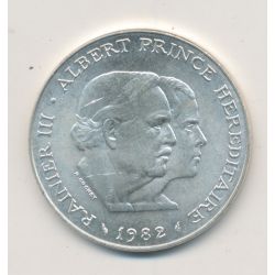 Monaco - 100 Francs 1982 - argent - Rainier III et Albert