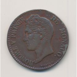 Monaco - 5 centimes - 1837 MC - Honoré V