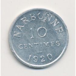 Narbonne - 10 centimes - 1920 - alu