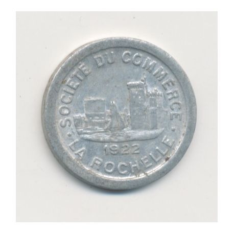 La Rochelle - 5 centimes 1922 - chambre de commerce - alu