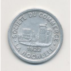 La Rochelle - 10 centimes 1922 - chambre de commerce - alu