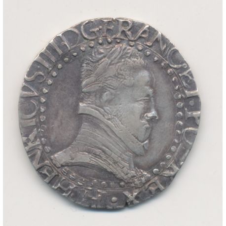 Henri III - 1/2 Franc - 1587 H La Rochelle