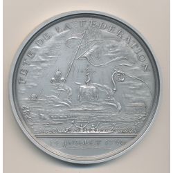 Médaille - Fête de la fédération - 14 juillet 1790 - Bicentenaire de la révolution Française