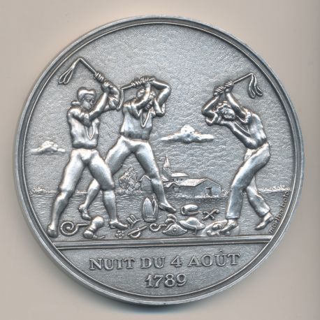 Médaille - Nuit du 4 aout 1789 - Bicentenaire de la révolution Française