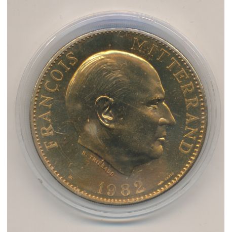 Médaille - François mitterand - 1982 - bronze