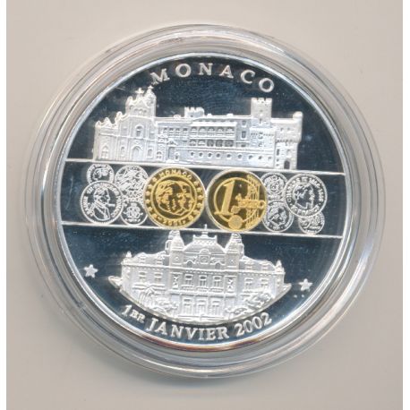 Médaille - Monaco - 1 janvier 2002 - 1ère émission de l'euro