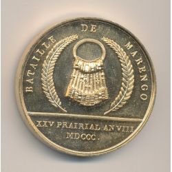 Médaille - Bataille de Marengo - 1800 - refrappe - Collection Napoléon Empereur - bronze
