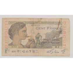 Billet - 100 Francs - ND 1946 - Djibouti - Banque de l'Indochine