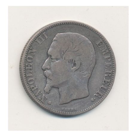 Napoléon III - Tête nue - 2 Francs - 1856 BB Strasbourg