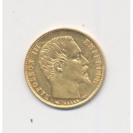 Napoléon III Tête nue - 5 Francs Or Petit module - 1855 A Paris