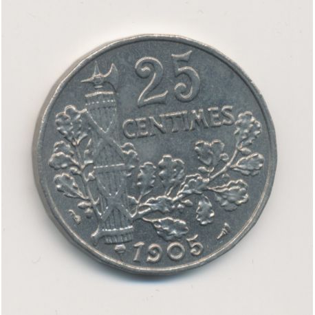 Patey - 25 centimes - 1905 - 2e type