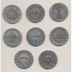 Coffret 8 Médailles - Épopée Général Leclerc - en argent