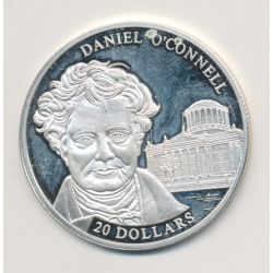 Libéria - 20 Dollars 2002 - Daniel Oconnell - argent BE