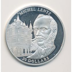 Libéria - 20 Dollars 2003 - Michel Lentz - argent BE