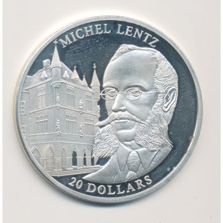 Libéria - 20 Dollars 2003 - Michel Lentz - argent BE