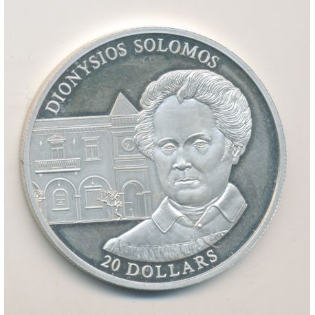Libéria - 20 Dollars 2003 - Dionysios Solomos - argent BE