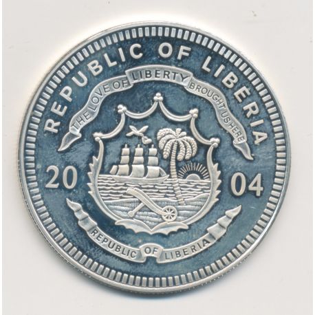 Libéria - 20 Dollars 2004 - - argent BE