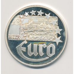 10 Euro Europa - 1997 - Luxembourg - billet 100 francs - argent