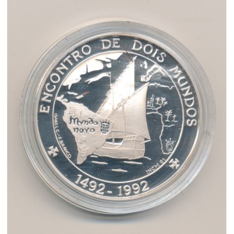 Portugal - 1000 escudos - 1992 - Encontro de dois mundos - argent proof