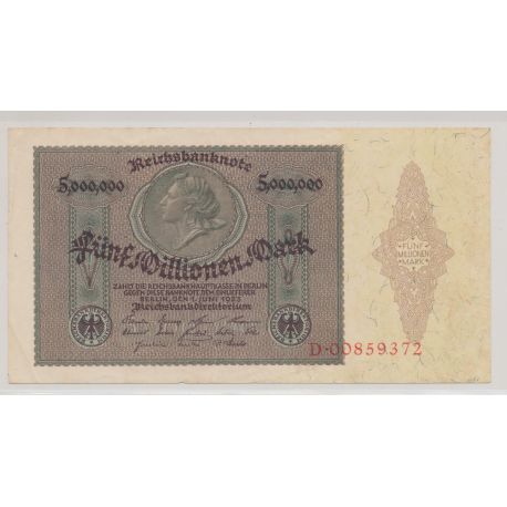 Billet - Allemagne - 5 Million mark - 1923