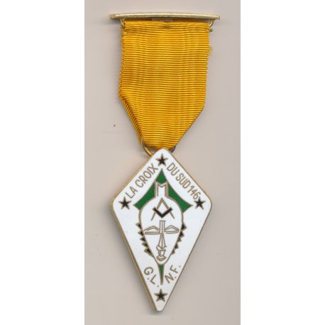 Médaille Maçonnique - Loge La croix du sud - Grande loge nationale française